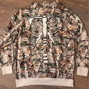 Rebels Forest Camo Sweatshirt with Skeleton Design